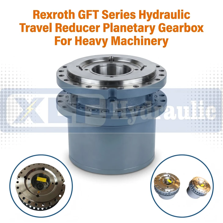Гідравлічний планетарний редуктор ходу Rexroth серії GFT для важкої техніки